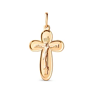 Крест из красного золота