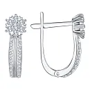 Серьги из белого золота с бриллиантами