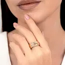 Кольцо из красного золота