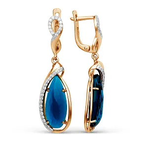 Серьги из красного золота