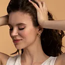 Серьги пусеты из красного золота