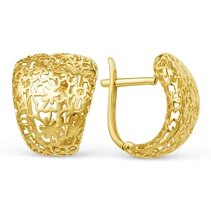 Серьги из желтого золота