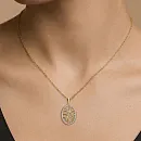 Подвеска из желтого золота с бриллиантами