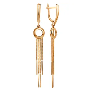 Серьги из красного золота