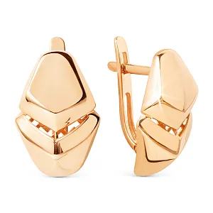 Серьги из красного золота