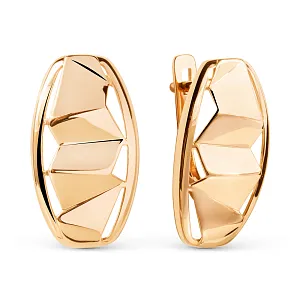 Серьги из красного золота