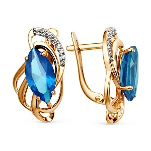 Серьги из красного золота