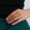 Кольцо из красного золота с фианитами