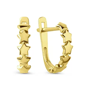 Серьги из желтого золота