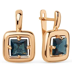 Серьги из красного золота