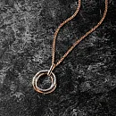 Подвеска из красного золота с фианитами