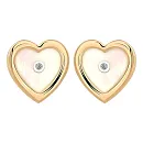 Серьги пусеты из красного золота