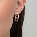 Серьги из красного золота