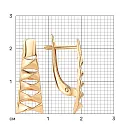 Серьги из красного золота