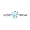 Кольцо из белого золота