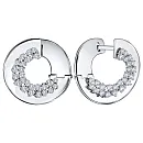 Серьги из белого золота с бриллиантами