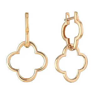 Серьги из красного золота