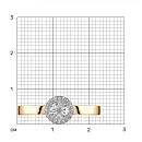 Кольцо из красного золота с бриллиантами