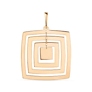 Подвеска из красного золота