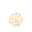 Подвеска из красного золота