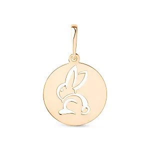 Подвеска из красного золота