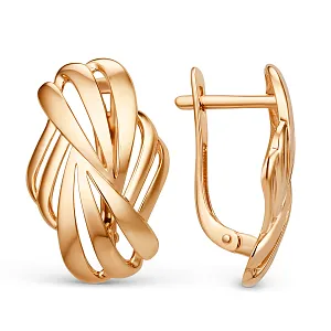 Серьги из красного золота