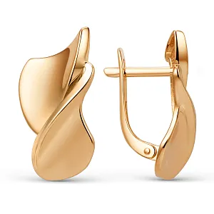 Серьги из красного золота