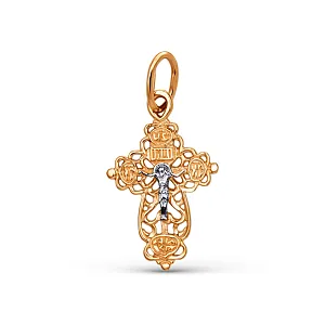 Крест из красного золота