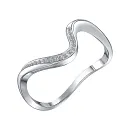 Кольцо из белого золота с бриллиантами