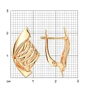 Серьги из красного золота