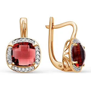 Серьги из красного золота