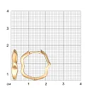 Серьги из красного золота