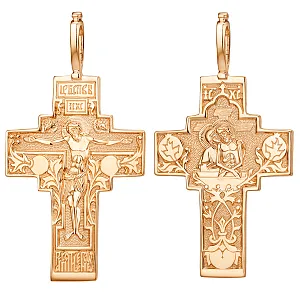 Крест из красного золота