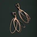 Серьги из красного золота