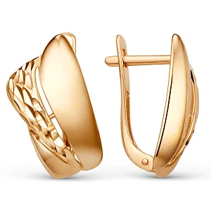 Серьги из красного золота