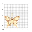 Подвеска из красного золота