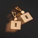 Серьги из красного золота