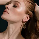 Серьги из красного золота