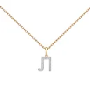 Подвеска из красного золота с бриллиантами