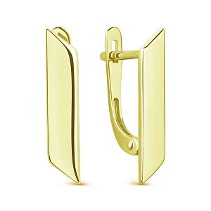 Серьги из желтого золота