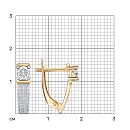 Серьги из красного золота