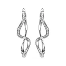 Серьги из белого золота с бриллиантами