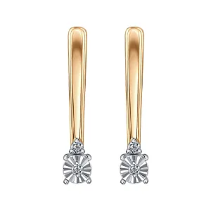 Серьги из красного золота