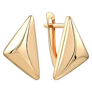 Серьги из красного золота