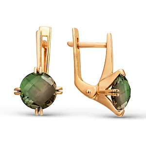 Серьги из красного золота