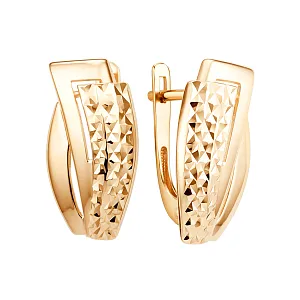 Серьги из красного золота