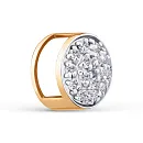 Подвеска из красного золота с фианитами