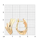 Серьги из красного золота