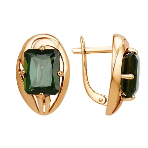 Серьги из красного золота