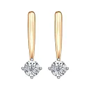 Серьги из красного золота